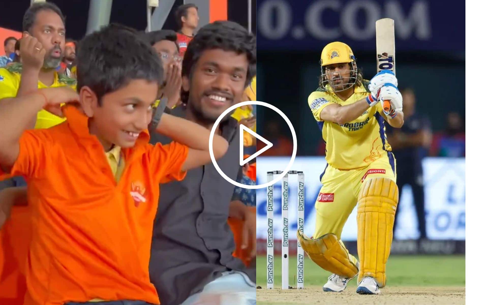 [Watch] Kid 'Switches' Jerseys In No Time During CSK Vs SRH Clash